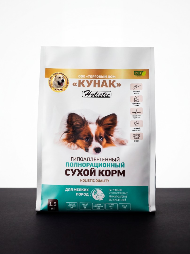 Корм для cобак мелких пород (индейка-коллаген)